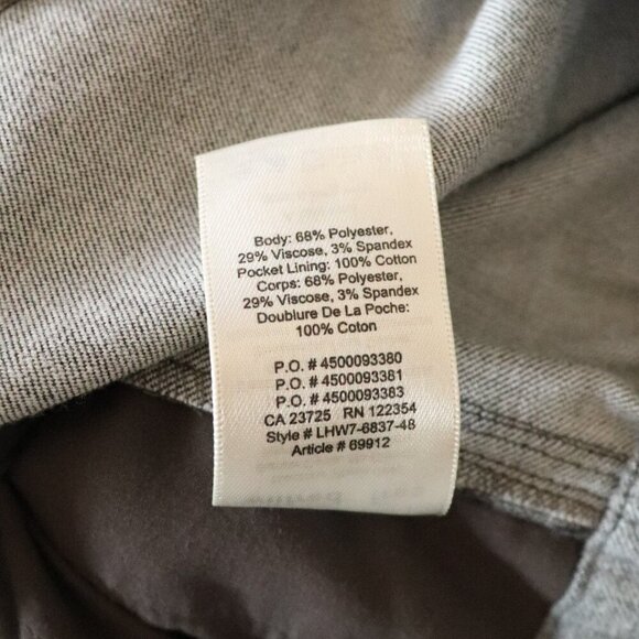 Wilfred Free Women's Small Grey Stretch Pocket High Rise Elastic Trouser Pants - Picture 13 of 13